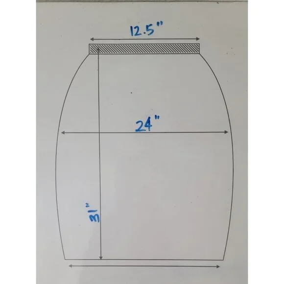 Vintage Saint Germain Paris Tropical Floral Midi Skirt Elastic Waist Womens Sz S - Picture 5 of 5